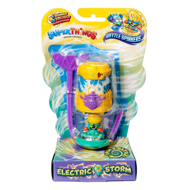 Дзиги та бойові арени - Бойовий спіннер SuperThings Rivals of Kaboom Електричний шторм (PSTSBB16IN00-2)#4