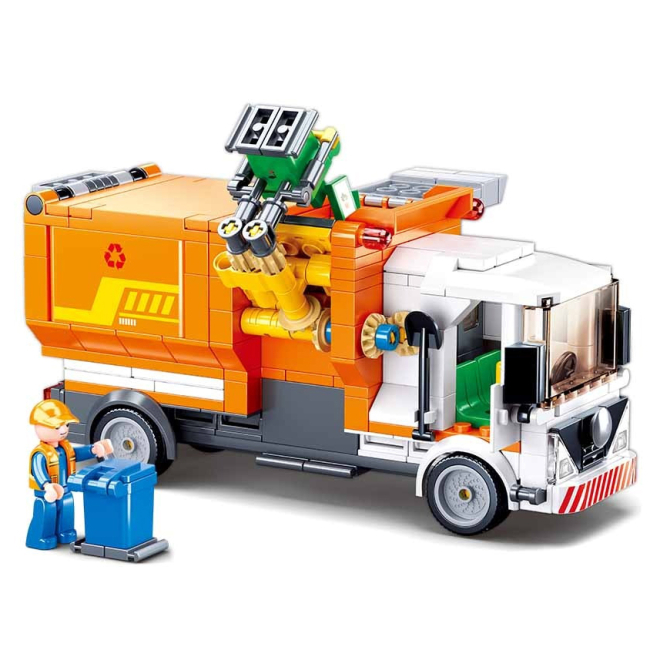 Конструкторы с уникальными деталями - Конструктор Sluban Town Мусоровоз (M38-B1066)#2