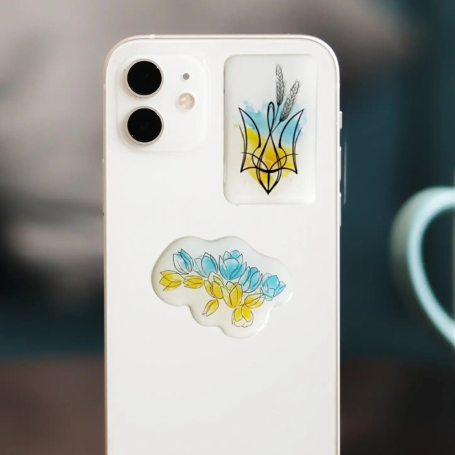 Набори для творчості - Набір стікерів Tattooshka Акварельний герб (SM-05)#2