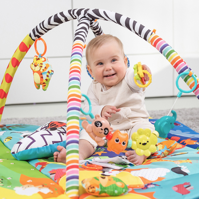 Розвивальні килимки - Розвиваючий килимок Lionelo Anika plus blue yellow (LOE-ANIKA PLUS)#6