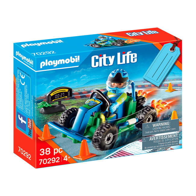 Конструкторы с уникальными деталями - Конструктор Playmobil Набор гонщиков картов (70292)#2