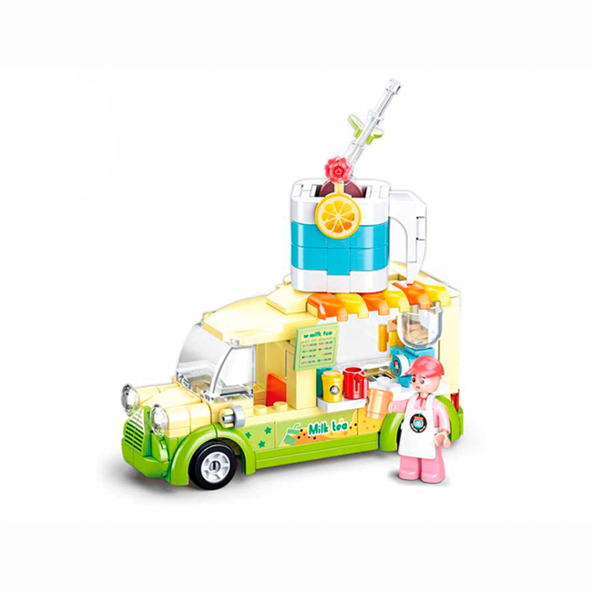 Конструктори з унікальними деталями - Конструктор Sluban Girls Dream Трек з напоями 174 деталі (M38-B0993C)#2