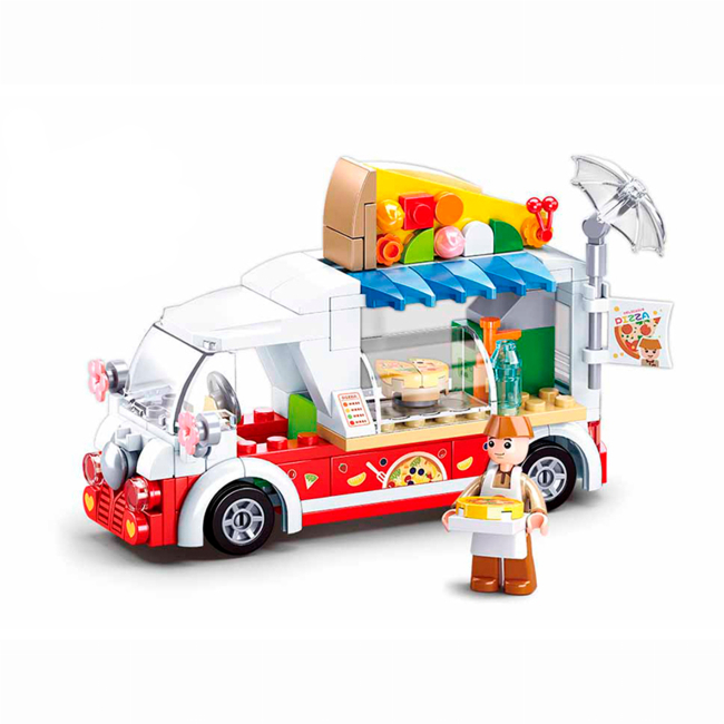 Конструкторы с уникальными деталями - Конструктор Sluban Girls Dream Трек с пиццей 156 деталей (M38-B0993D)#2