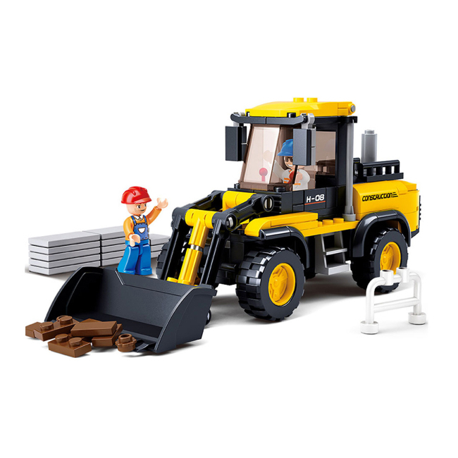 Конструктори з унікальними деталями - Конструктор Sluban Бульдозер 212 деталей (M38-B0538)#2