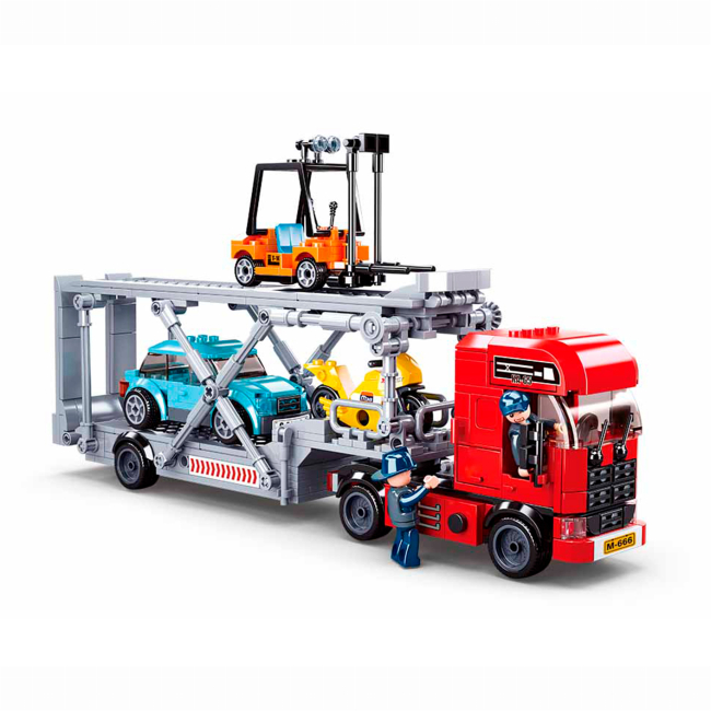 Конструктори з унікальними деталями - Конструктор Sluban Town Автовоз 542 деталі (M38-B0880)#3