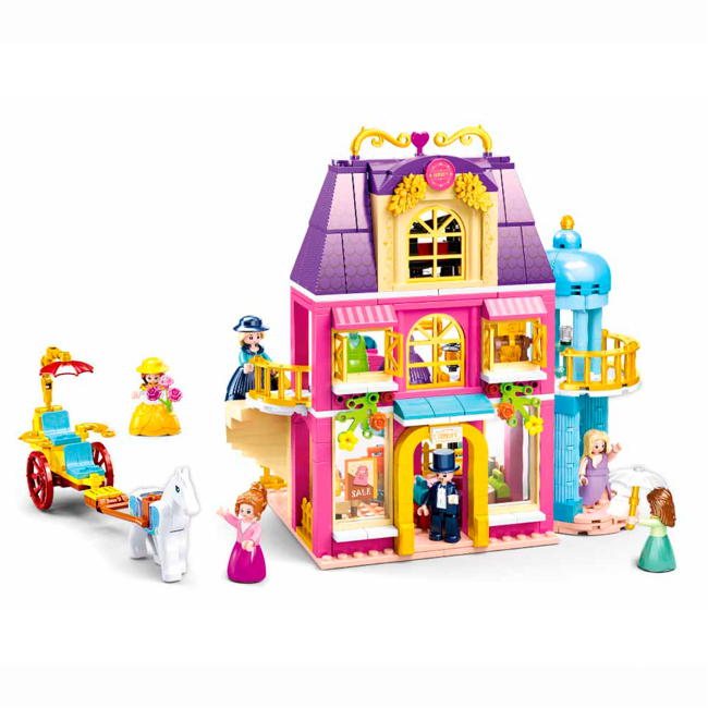 Конструкторы с уникальными деталями - Конструктор Sluban Village Универмаг 526 деталей (M38-B0876)#3