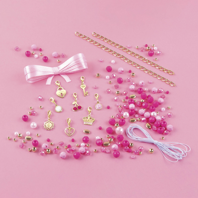 Набори для творчості - Набір для створення шарм-браслетів Make it Real Juicy Couture Неймовірні рожеві браслети (MR4413)#2