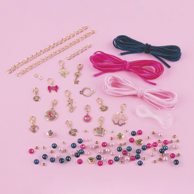 Набори для творчості - Набір для створення шарм-браслетів Make it Real Juicy Couture Браслети прикрашені оксамитами та перлинами (MR4417)#2