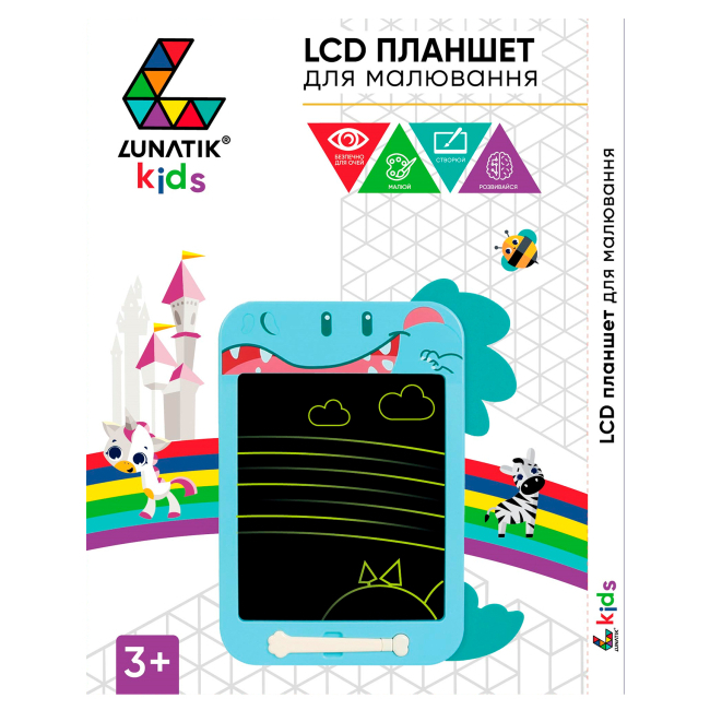 Товари для малювання - Планшет графічний для малювання Lunatik Динозавр (LN10K-B)#2