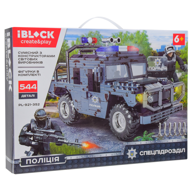 Конструктори з унікальними деталями - Конструктор IBLOCK Спецпідрозділ 544 деталі (PL-921-352)#2