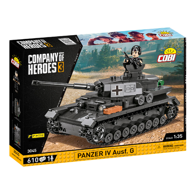 Конструкторы с уникальными деталями - Конструктор COBI Company of Heroes 3 Танк TIV 610 деталей (COBI-3045)#4