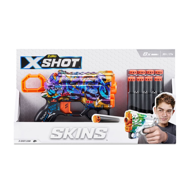 Помповое оружие - Скорострельный бластер X-Shot Skins Menace Spray Tag (36515D)#3