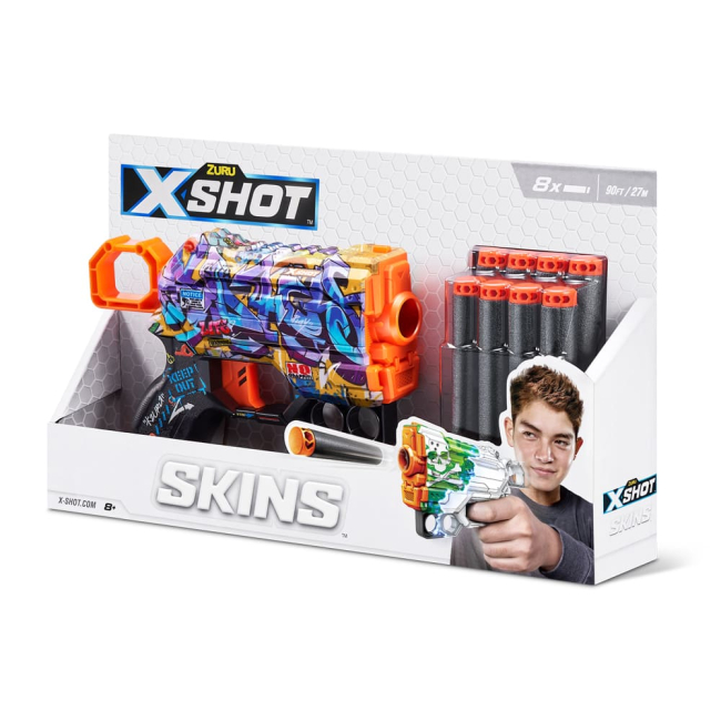 Помповое оружие - Скорострельный бластер X-Shot Skins Menace Spray Tag (36515D)#4