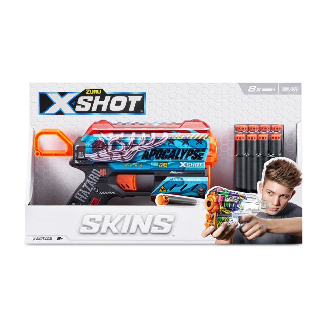 Помпова зброя - Швидкострільний бластер X-Shot Skins Flux Apocalypse (36516G)#3