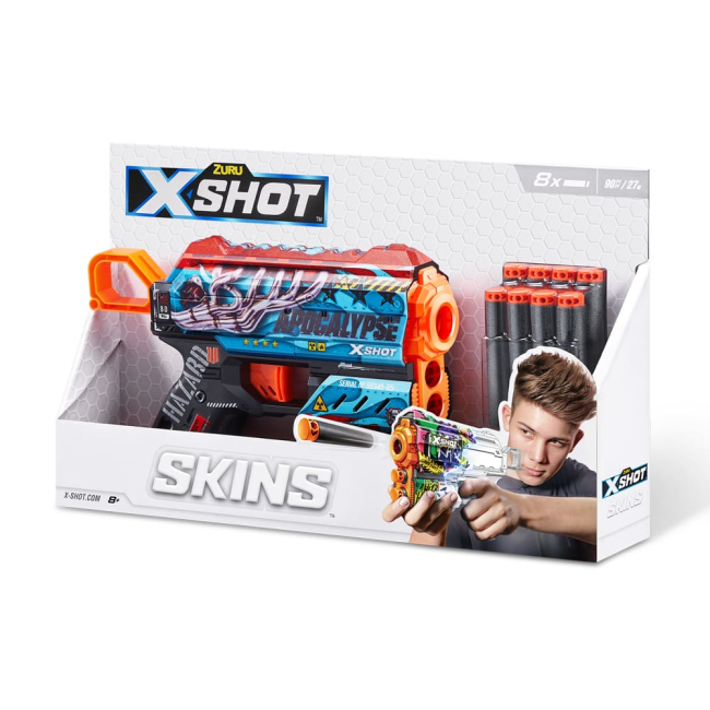 Помпова зброя - Швидкострільний бластер X-Shot Skins Flux Apocalypse (36516G)#4