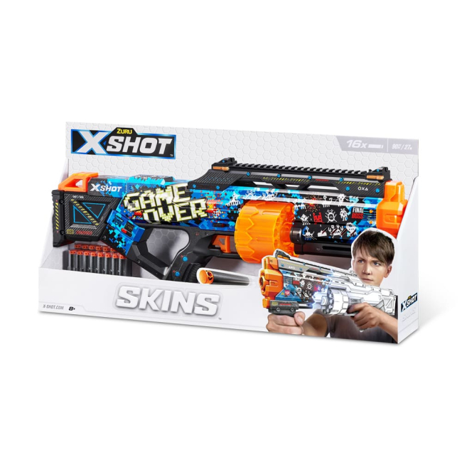 Помповое оружие - Скорострельный бластер X-Shot Skins Last Stand Game Over (36518A)#4