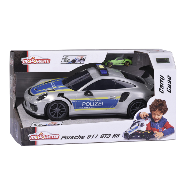 Транспорт и спецтехника - Автомодель Majorette Порше полиция 2 в 1 (2058199)#3