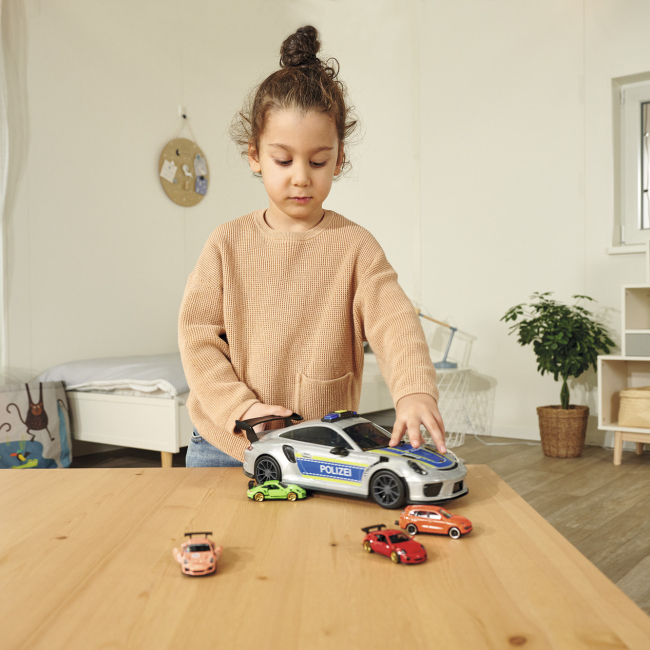 Транспорт и спецтехника - Автомодель Majorette Порше полиция 2 в 1 (2058199)#4