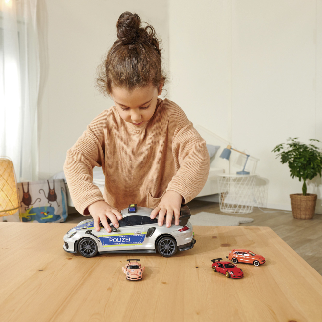 Транспорт и спецтехника - Автомодель Majorette Порше полиция 2 в 1 (2058199)#5