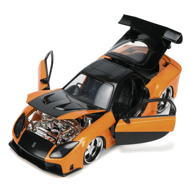 Автомодели - Автомодель Jada Форсаж 9 Mazda RX-7 с фигуркой Хана 1:24 (253205002)#5