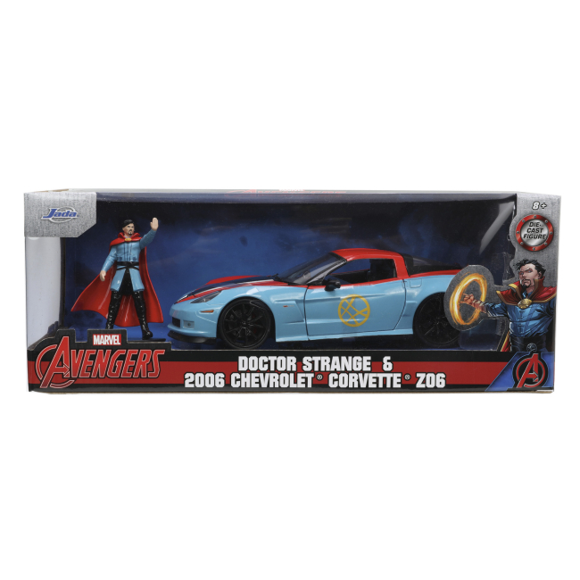 Автомоделі - Автомодель Jada Марвел Шевроле Корвет з фігуркою Доктора Стренджа 1:24 (253225024)#6