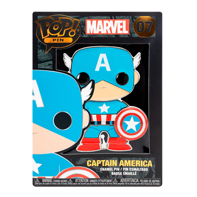 Біжутерія та аксесуари - Пін Funko Pop Marvel Avengers Капітан Америка (MVPP0008)#3
