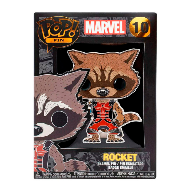 Бижутерия и аксессуары - Пин Funko Pop Guardians of The Galaxy Енот Ракета (MVPP0011)#4