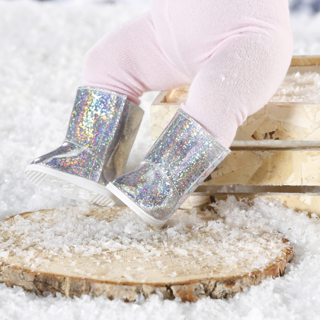 Одяг та аксесуари - Взуття для ляльки Baby Born Сріблясті чобітки (831786)#5