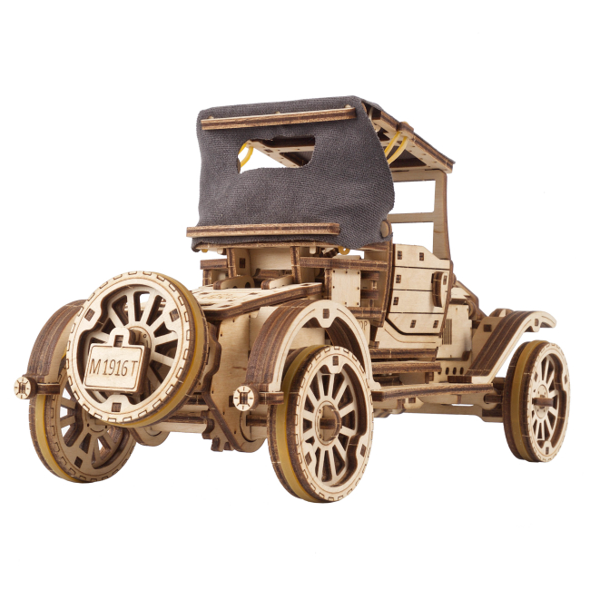 3D-пазлы - Трехмерный пазл Ukrainian Gears Ретро автомобиль (70175)#3