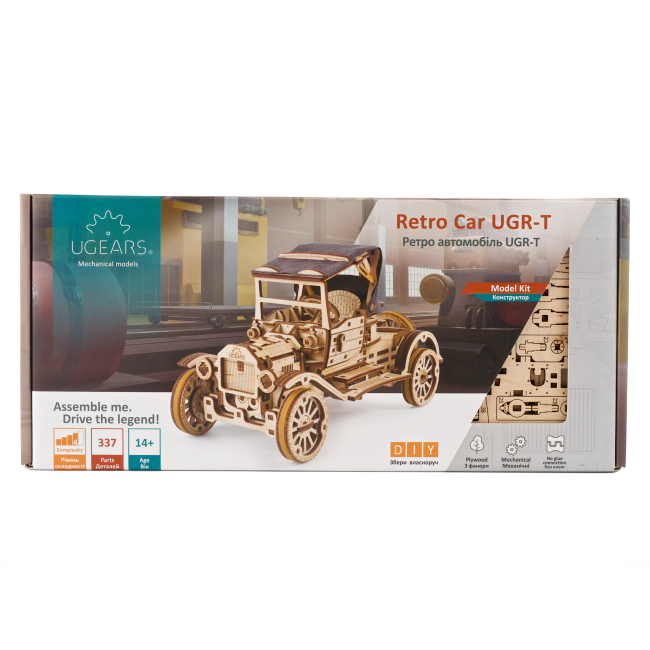 3D-пазлы - Трехмерный пазл Ukrainian Gears Ретро автомобиль (70175)#4