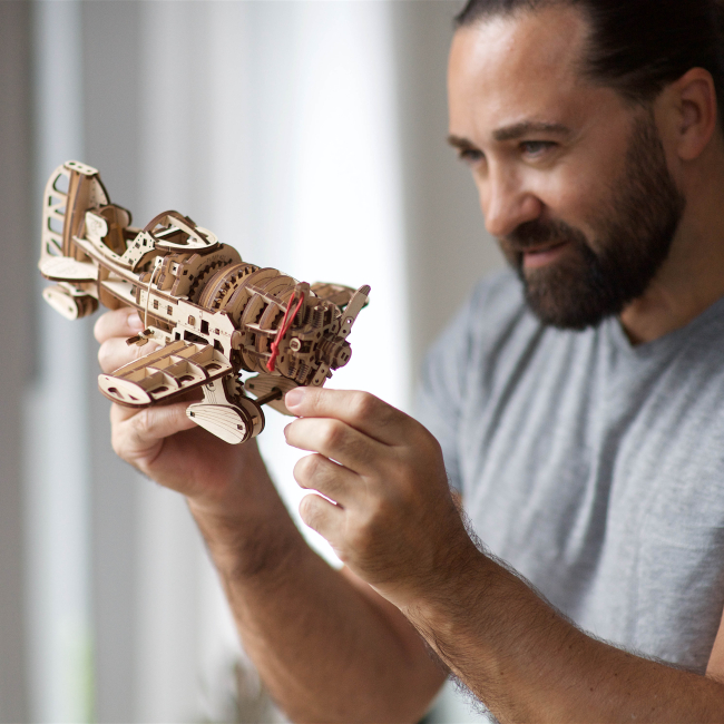 3D-пазли - Тривимірний пазл Ukrainian Gears Літак Скажений Шершень (70183)#6