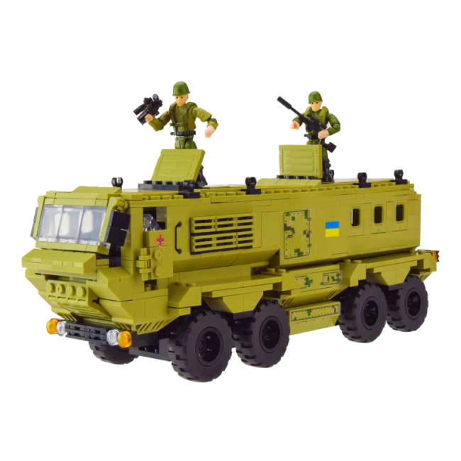 Конструкторы с уникальными деталями - Конструктор IBLOCK Армия КрАЗ Ураган (PL-921-388)#2