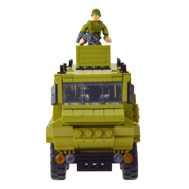 Конструкторы с уникальными деталями - Конструктор IBLOCK Армия КрАЗ Ураган (PL-921-388)#3