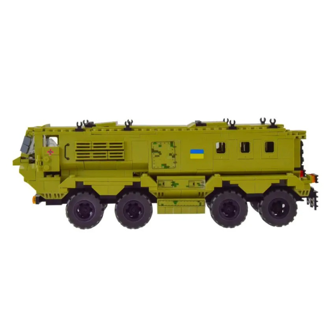 Конструкторы с уникальными деталями - Конструктор IBLOCK Армия КрАЗ Ураган (PL-921-388)#5