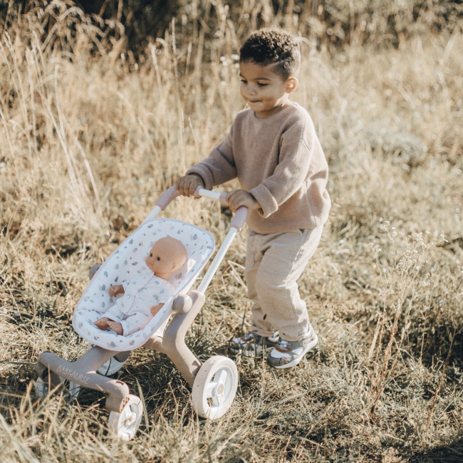 Транспорт і улюбленці - Коляска Smoby Baby Nurse Прогулянка рожева пудра (251218)#5