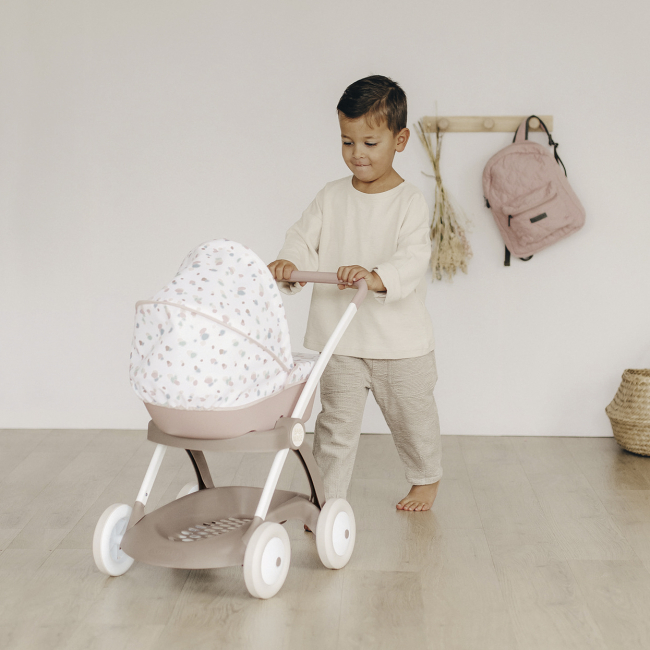 Транспорт и питомцы - Коляска Smoby Baby Nurse Модерн розовая пудра (254118)#3