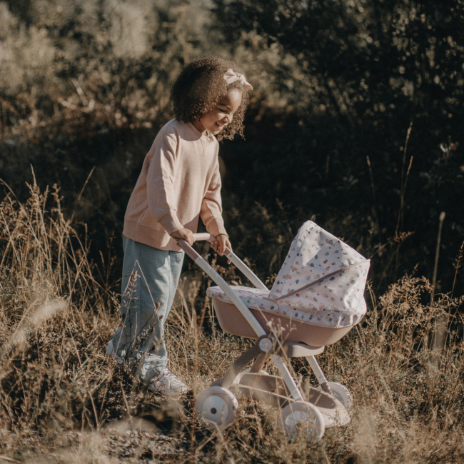 Транспорт и питомцы - Коляска Smoby Baby Nurse Модерн розовая пудра (254118)#5