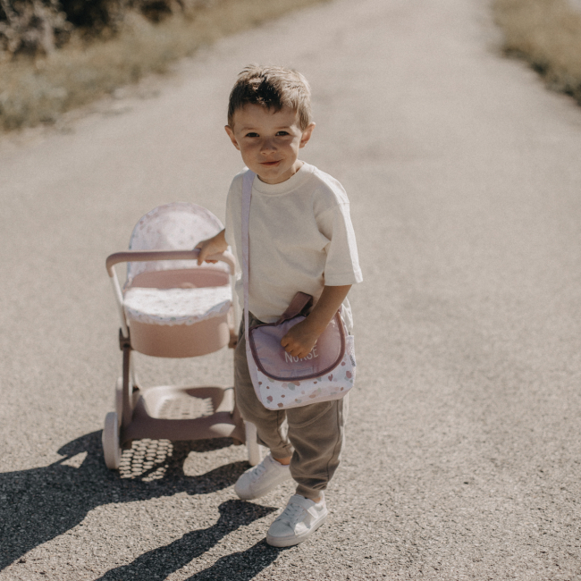 Транспорт и питомцы - Коляска Smoby Baby Nurse Модерн розовая пудра (254118)#7