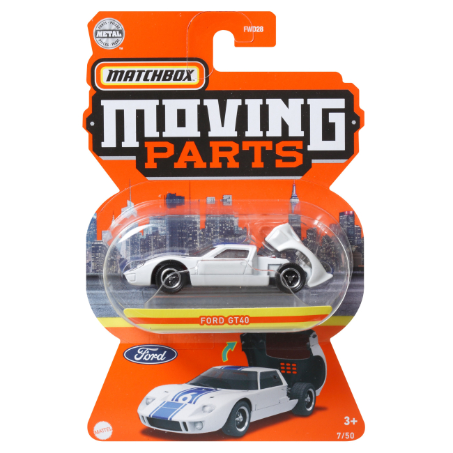 Автомоделі - Автомодель Matchbox Moving parts Ford GT 40 (FWD28/HFM36)#4