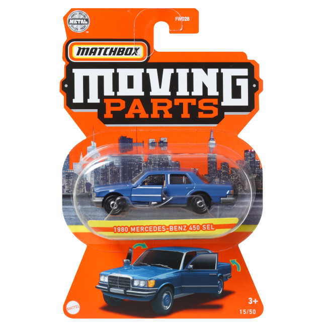 Автомоделі - ​Автомодель Matchbox Moving parts 1980 Mercedes-Benz 450 SEL (FWD28/HFM49)#4