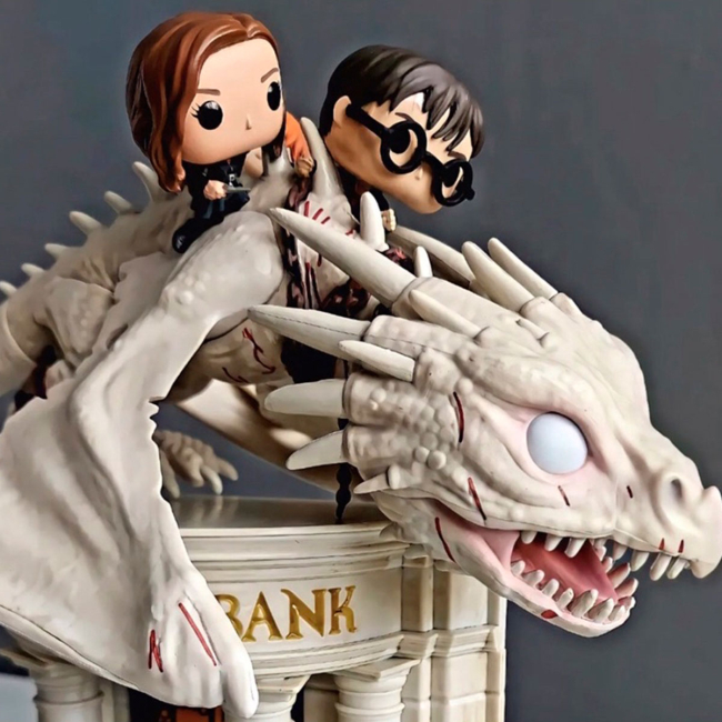 Фигурки персонажей - Фигурка Funko Pop Harry Potter Дракон с Гарри, Роном и Гермионой (50815)#6