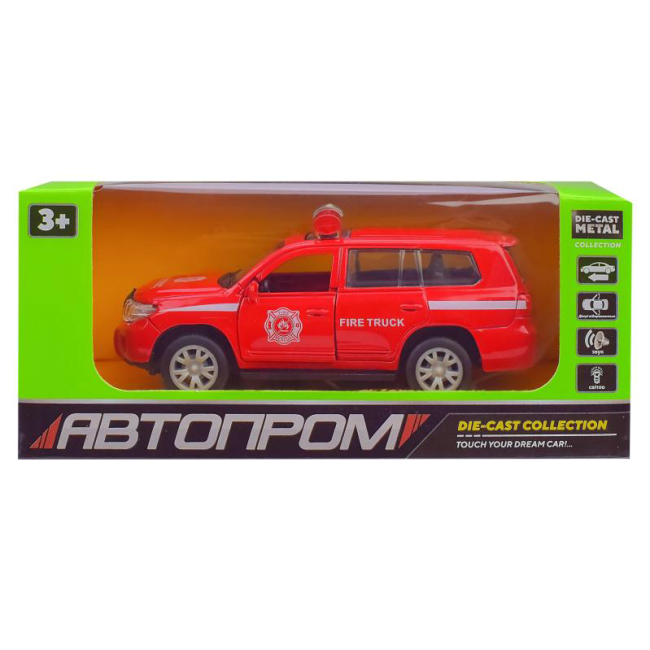 Транспорт и спецтехника - Полицейский внедорожник Автопром красный 1:32 (A3241/1)#2