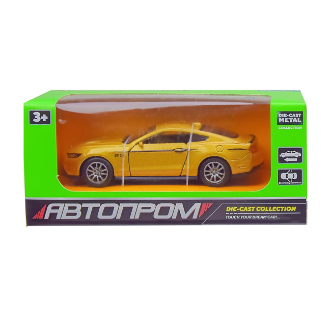 Автомоделі - Автомодель Автопром Легковий автомобіль жовтий (A3244/3647/3)#2