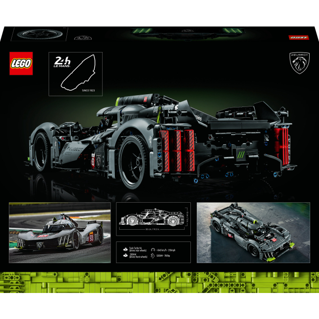 Конструкторы LEGO - Конструктор LEGO Technic PEUGEOT 9X8 24H Le Mans Hybrid Hypercar (42156)#3