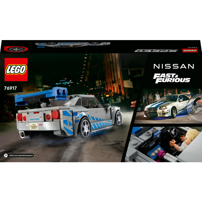 Конструкторы LEGO - Конструктор LEGO Speed Champions «Двойной форсаж» Nissan Skyline GT-R (R34) (76917)#3