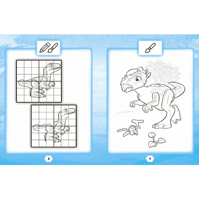 Товары для рисования - Раскраска LEGO Jurassic World Развлекайся и рисуй (9786177969111)#2