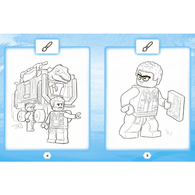 Товары для рисования - Раскраска LEGO Jurassic World Развлекайся и рисуй (9786177969111)#3