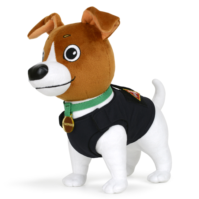 Мягкие животные - Мягкая игрушка WP Merchandise пес Патрон 27 см (FWPATRONPL22WTBN1)#2