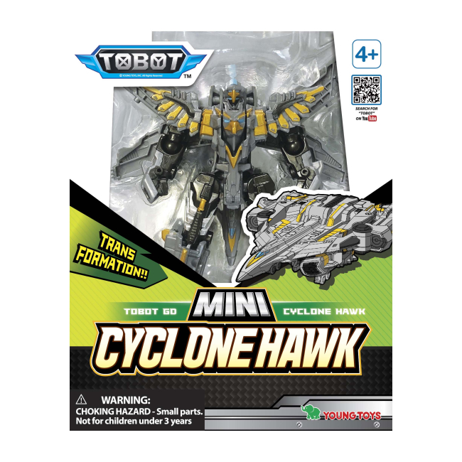 Трансформеры - Робот-трансформер Tobot Детективы галактики S2 мини Циклон Хок (301123)#4
