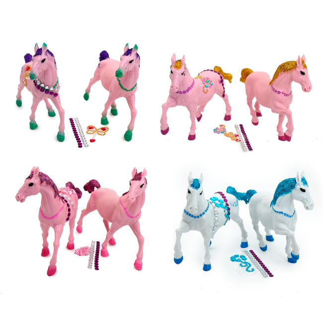 Фигурки животных - Фигурка-сюрприз Sbabam Блестящая лошадка (121CN/22)#3